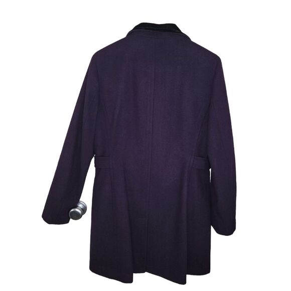 Calvin Klein purple wool blend jacket coat Small - Picture 2 of 6